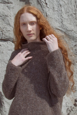 MOCK NECK SWEATER brown - LAST ONE AVAILABLE