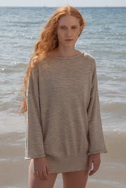 LOUNGE SWEATER warm light grey